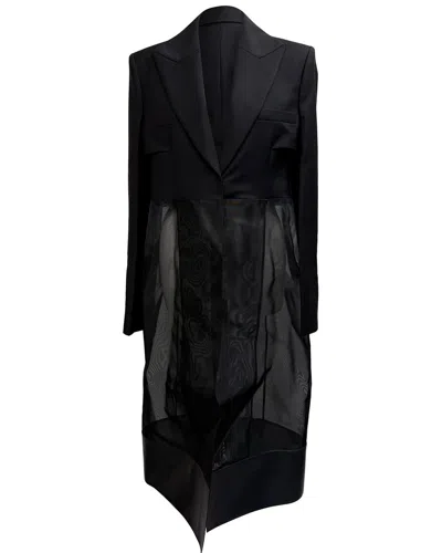 Givenchy Cut-out Tailored Coat (authentic Pre-loved) In Black