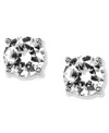 Givenchy Cz Earrings Crystal Stud Earrings In Rhodium