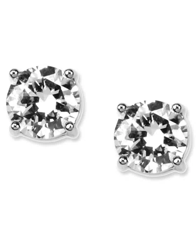 Givenchy Cz Earrings Crystal Stud Earrings In Rhodium