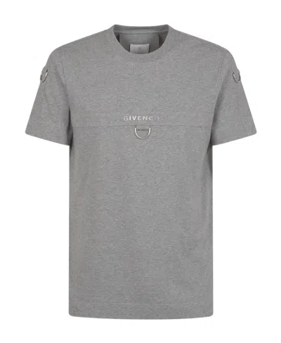 GIVENCHY GIVENCHY LOGO PLAQUE CREWNECK T-SHIRT