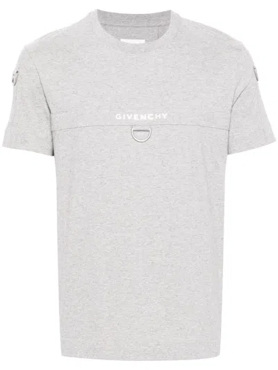 Givenchy D-ring Cotton T-shirt In Grey