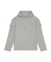 Givenchy D-ring Drawstring Hoodie In Gray