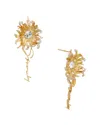 Givenchy Daisy Crystal Earrings In Gold