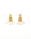 Givenchy Dangling Clip-on Earrings In Blue