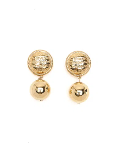 Givenchy Dangling Clip-on Earrings In Gold