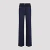 Givenchy High Waist Loose Fit Denim Trousers In Blue