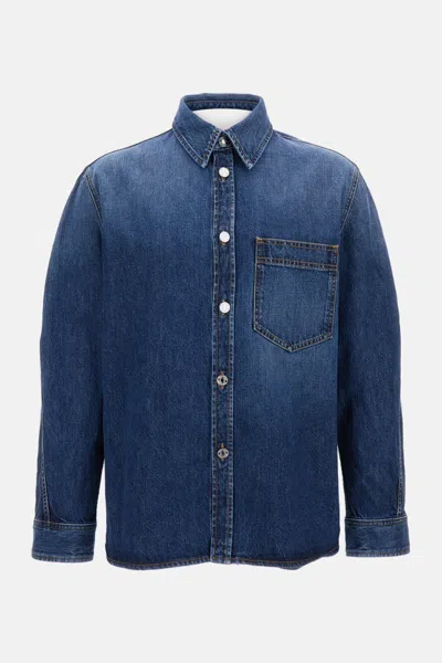GIVENCHY DARK BLUE DENIM OVERSHIRT