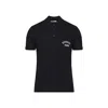 Givenchy Dark Blue Polo Shirt With Logo Embroidery Men In Blue