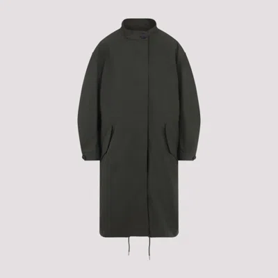 GIVENCHY DARK GREEN LONG COAT