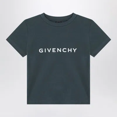 Givenchy Dark Green T-shirt With Logo