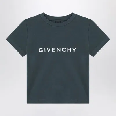 Givenchy Kids' Dark Green T-shirt With Logo