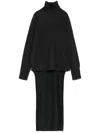 Givenchy High-low Turtleneck Wool-blend Sweater