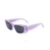 Givenchy Dark Grey Rectangular Ladies Sunglasses Gv40048f 78a 56