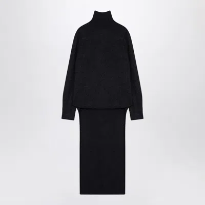 GIVENCHY GIVENCHY DARK GREY TURTLENECK WITH DRAWSTRING