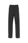 Givenchy Virgin Wool Blend Pants With Elastic Waistband In Dark Grey