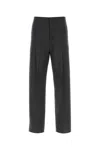 Givenchy Virgin Wool Blend Pants With Elastic Waistband In Darkgrey