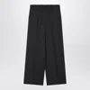 Givenchy Oversized Tailored Pants In Wool In Gray