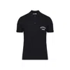 Givenchy Dark Blue Polo Shirt With Logo Embroidery Men In Blue
