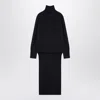 Givenchy Dark Grey Turtleneck With Drawstring In Grey