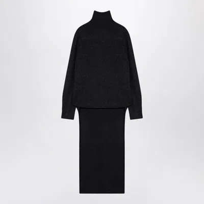 GIVENCHY GIVENCHY DARK TURTLENECK WITH DRAWSTRING