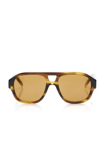 Givenchy Day Aviator-frame Acetate Sunglasses In Brown