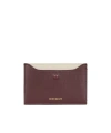 Givenchy Day Card Holder In Shiny Leather In Burgundy