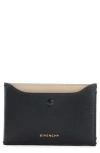 Givenchy Day Card Case In Shiny Leather In Black