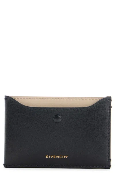Givenchy Day Colorblock Card Case In Black
