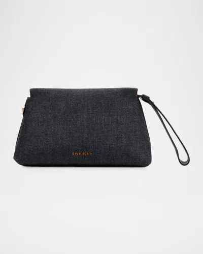 Givenchy Day Cotton Denim Pouch Bag