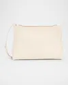 Givenchy Day Flat Crossbody Pouch Bag In Shiny Leather In White