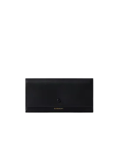 Givenchy Day Long Wallet In Grained Leather In Black