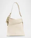 Givenchy Day Medium Hobo Bag In Smooth Leather In White