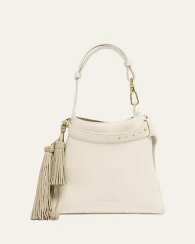 Givenchy Day Mini Hobo Bag In Smooth Leather In White
