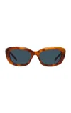 Givenchy Gv Day Rectangular Acetate Sunglasses In Brown