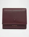 Givenchy Day Trifold Snap Wallet In Shiny Leather