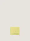 Givenchy Day Wallet In Grained Leather In Yellow
