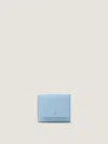 Givenchy Day Wallet In Grained Leather In Blue