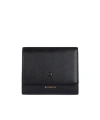 Givenchy Day Trifold Snap Wallet In Shiny Leather In Black