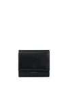 Givenchy Day Trifold Snap Wallet In Shiny Leather In Black