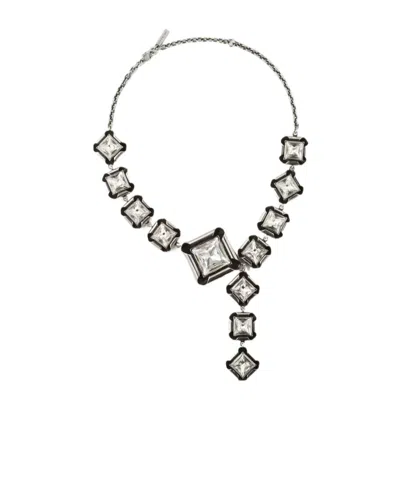 Givenchy Deconstructed Crystals Necklace In Metal And Crystals In Purple