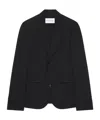 Givenchy Deconstructed Single Breasted Jacket In Flannel In Black