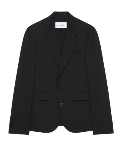 GIVENCHY DECONSTRUCTED SINGLE BREASTED JACKET IN FLANNEL