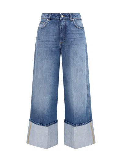 Givenchy Dégradé Turn-up Jeans In Blue