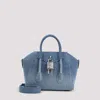 Givenchy Antigona Lock Mini Top-handle Bag In Faded Denim In Denim