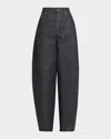 Givenchy Balloon-fit Denim Jeans With Classic Texture In Black