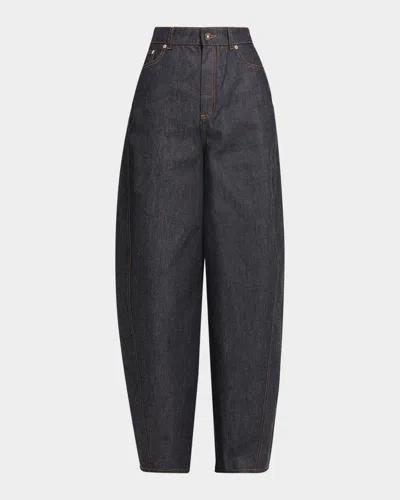 Givenchy Denim Barrel-leg Cocoon Pants In Black