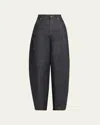 Givenchy Balloon-fit Denim Jeans With Classic Texture In Blue