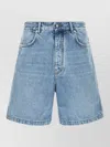 Givenchy Blue Solid Shorts In Blue