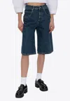 Givenchy Denim Bermuda Short In Navy