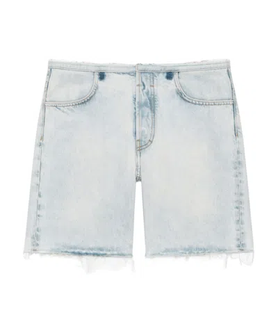 Givenchy Bermuda En Denim In Pale Blue